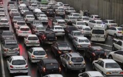 ترافیک سنگین در آزادراه کرج