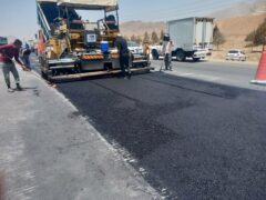 آغاز عملیات لکه‌گیری و روکش آسفالت گرم  در آزادراه کرج–قزوین