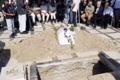 آغاز مراسم تشییع و خاکسپاری ناصر تقوایی در کرج