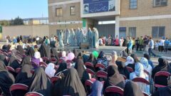 اجرای گروه سرود حماسی ضدصهیونیستی در مراسم غدیر البرز 