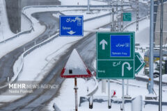 انسداد محور چالوس و آزادراه تهران شمال