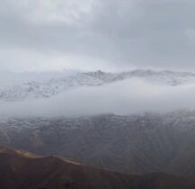 بارش اولین برف پاییزی در روستاهای شهرستان طالقان