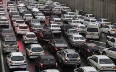 ترافیک سنگین در اتوبان کرج