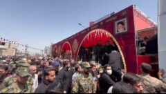 تشییع باشکوه پیکرهای شهدای مدافع وطن البرز