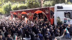 تشییع پیکر مطهر شهدا البرزی در اولین روز از محرم ۱۴۰۴
