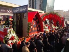 تشییع پیکر ۱۰ شهید گمنام در البرز