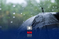 نخستین بارش پاییزی در کرج