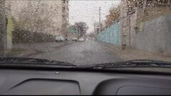نم باران پاییزی خیابان‌های فردیس را خیس کرد