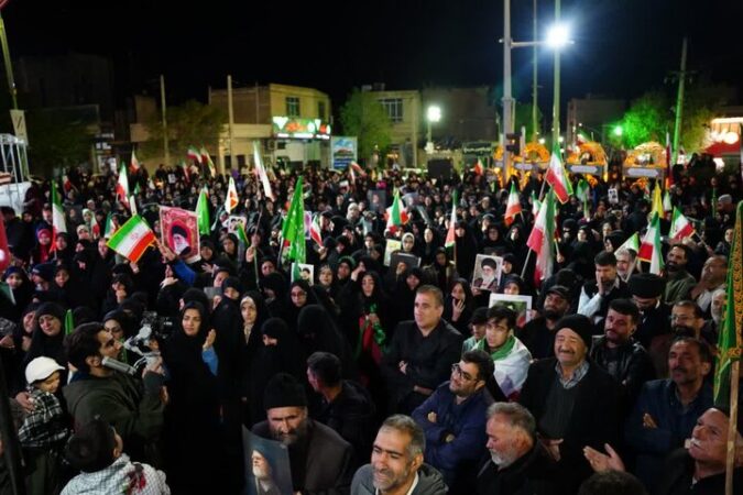 یکصد و بیست و پنجمین شب تجمعات مردمی برگزار شد